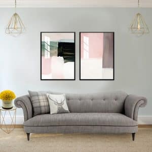 סט תמונות צבעי פודרה לסלון לעיצוב הבית