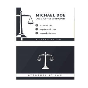 כרטיס ביקור - עריכת דין דגם 1
