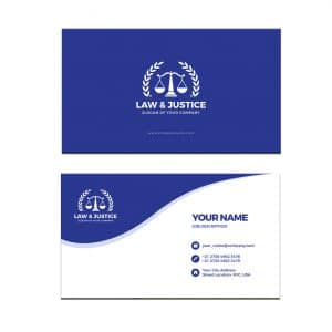 כרטיס ביקור - עריכת דין דגם 4